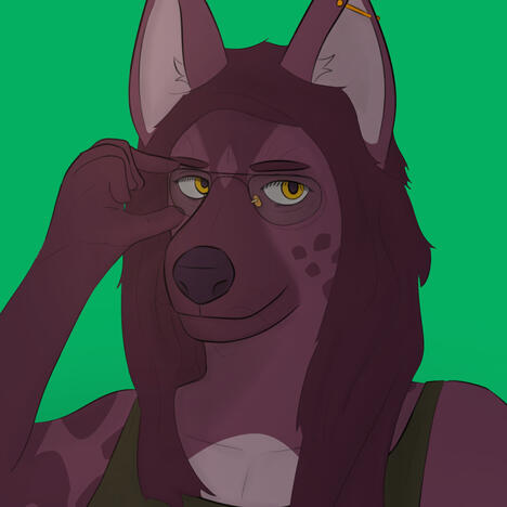 icon of an anthro hyena character called Northwest